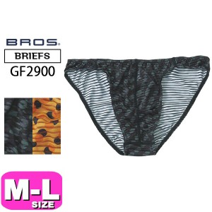 ワコール wacoal ブロス BROS【メール便発送可】GF2900 男性用 メンズ ブリーフ 前閉じ ハイレッグ 透けボーダー ML