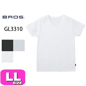 ワコール wacoal ブロス BROS【メール便発送可】GL3310 メンズ 男性用 インナー シャツ 半袖 3分袖 Vネック LL