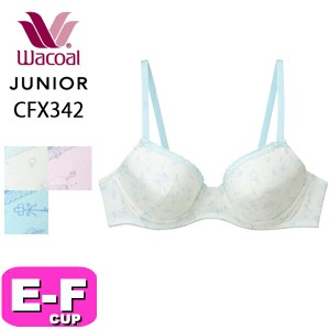 ワコール wacoal ジュニア CFX342 ブラジャー ワイヤータイプ STEP3 3/4カップ U字樹脂ワイヤー 綿混 EFカップ ジュニア