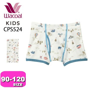 ワコール wacoal キッズ【メール便発送可】CPS524 ボクサーパンツ パンツ 男児 ボトム 綿100% キャンプ柄 90 100 110 120