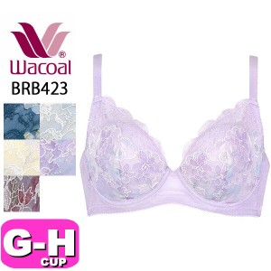 ワコール wacoal BRB423 ブラジャー 3/4カップ 小さく見せるブラ レーシィ 着やせ効果 GH EMI