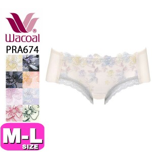 ワコール wacoal【メール便発送可】PRA674 ショーツ ボーイレングス ローライズ ヒップハング 重力に負けないバストケアBra ML WB