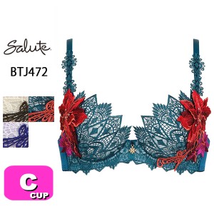 ワコール wacoal サルート salute BTJ472 72シリーズ ブラジャー 3/4カップブラジャー プッシュアップタイプ P-UP Cカップ