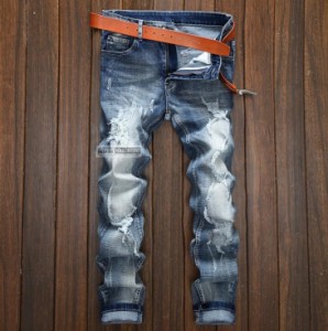 【三太郎の日】デニムパンツ メンズ ダメージ加工 ストレッチ ボトムス ロングパンツ デニム ジーンズ JEANS 新作 韓国ファッション メン