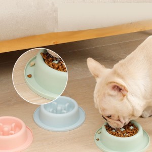 ペット用早食い防止フードボウル C01（送料無料）猫 犬 ペット用 早食い防止 ペット用品 丸洗い可能 餌入れ 小型犬 中型犬 ペットフード 