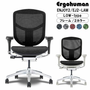  Ergohuman ENJOY2 エルゴヒューマン エンジョイ2 EJ2-LAM オフィスチェア ロータイプ おしゃれ メッシュ 正規品