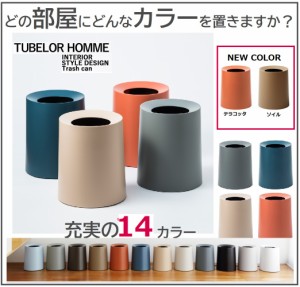 ゴミ箱 ダストボックス おしゃれ チューブラーオム ideaco イデアコ トラッシュカン   Trash can TUBELOR HOMME ごみ袋が見えない  11.4L