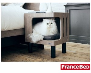 フランスベッド France Bed ペットハウス サイドテーブル PE-02 ペットハウス ナイトテーブル 犬ベッド 猫ベッド ベッドサイド 添い寝 フ