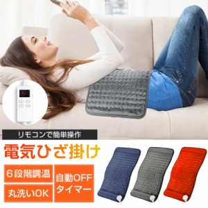 電気ひざ掛け　ひざ掛け　電気ブランケット 発熱 あったかグッズ ６段階調温 丸洗いOK 電熱 お昼寝、車内、スポーツ観戦、旅行、キャンプ