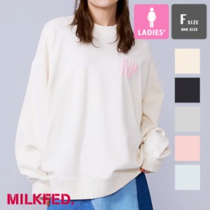 「 MILKFED. ミルクフェド 」 DRIP LOGO BIG SWEAT TOP MILKFED. ドリップ ロゴ ビッグ スウェット 103231012005 / MILKFED.　ミルクフェ