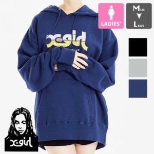 「 X-girl エックスガール 」 ATHLETIC LOGO SWEAT HOODIE X-girl アスレチック ロゴ スウェット パーカー 105231012008 / x-girl エック