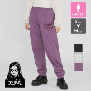 「 X-girl エックスガール 」 EMBROIDERED MILLS LOGO SWEAT PANTS X-girl ミルズロゴ刺繍スウェットパンツ 105234031011 / x-girl エッ