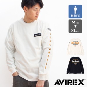 「 AVIREX アビレックス 」 長袖 Tシャツ エンブロイダリー ザ ブルーエンジェル LONG SLEEVE T-SHIRT EMBROIDERY THE BLUE ANGELS 783-4