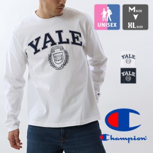 【SALE!!】 「 Champion チャンピオン 」 T1011 カレッジロゴ プリント L/S Tシャツ C5-W402 / 長袖 丸首 クルーネック ロンT MADE IN US