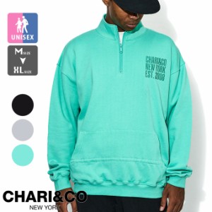 「 CHARI & CO チャリアンドコー 」 スウェット ジャケット ハーフジップ アウター VENTILATED HI NECK SWEATS cac-01-2312-04 01231204 