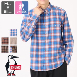 「 CHUMS チャムス 」 Plaid Nel Shirt チェックネルシャツ CH02-1202 /ユニセックス チェックシャツ ネルシャツ ボタンダウンシャツ メ