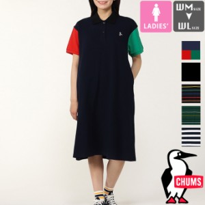 「 CHUMS チャムス 」 Booby Polo Dress ブービー ポロ ドレス CH18-1295 / レディース Ladys ワンピース ポロシャツ ポロワンピ 鹿の子