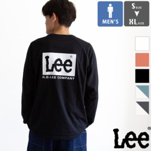 「 Lee リー 」 Lee バックプリント ラグラン ロングスリーブTee LT3127 / ユニセックス ラグランスリーブ 長袖 Tシャツ ロゴT 綿100%