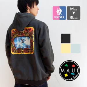 【冬SALE!!】【 Maui and Sons マウイアンドサンズ 】 アートグラフィック 裏起毛 プルオーバー パーカー TU1021 / スウェット トレーナ