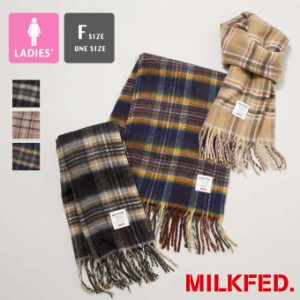 「 MILKFED. ミルクフェド 」 SHAGGY PLAID STOLE MILKFED. シャギー チェック ストール 103233054005 / MILKFED. ミルクフェド ストール