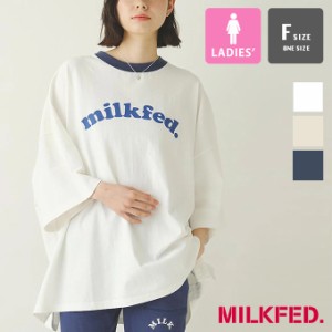 「 MILKFED. ミルクフェド 」 COOPER BIG S/S TOP クーパー ロゴ ビッグ 半袖 Tシャツ 103242013004 / MILKFED.　ミルクフェド 半袖Tシャ