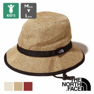 「 THE NORTH FACE ザ ノースフェイス 」 Kids' HIKE Hat キッズ ハイク ハット NNJ01820 / 帽子 麦わら帽子 折りたたみ 洗える ウォッシ