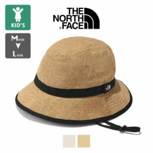 「 THE NORTH FACE ザ ノースフェイス 」 Kids' HIKE Hat キッズ ハイク ハット NNJ02308 / 帽子 麦わら帽子 ストローハット 子供 ボーイ