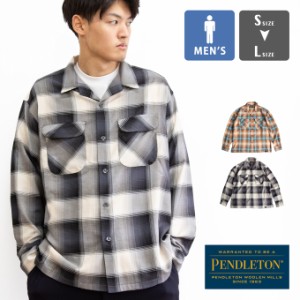 「 PENDLETON ペンドルトン 」 OPEN COLLAR SHIRT オープンカラーシャツ 長袖 4175-5000 41755000 / シャツ ネルシャツ 長袖 シャツ メン