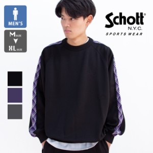 【SALE!!】 「 Schott ショット 」 テーピング ジャージ クルースウェット TAPING JERSEY CREW SWEAT 7823232008 782-3232008 / スウェッ