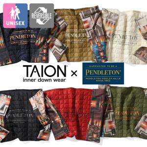 【 TAION タイオン 】 PENDLETON コラボ リバーシブル 4WAY ポンチョ PDT-TON-213010 / ペンドルトン ブランケット ひざ掛け 巻きスカー
