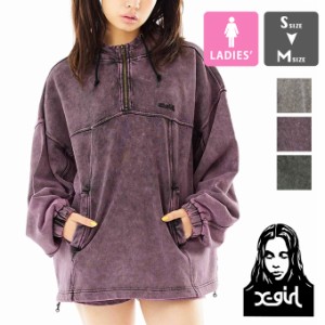 「 X-girl エックスガール 」 ACID WASH SWEAT HOODIE X-girl アシッド ウォッシュ スウェット フーディー 105231012004 / x-girl エック