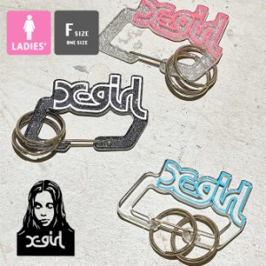 「 X-girl エックスガール 」 MILLS LOGO CARABINER X-girl ミルズロゴ カラビナ 105231054005 / X-girl エックスガール カラビナ チャー