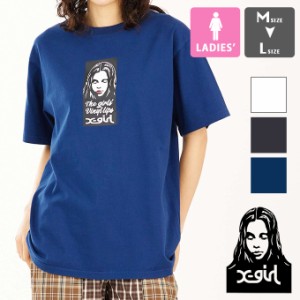 「 X-girl エックスガール 」 VINYL LIP FACE S/S TEE X-girl ヴァイナル リップ フェイス ロゴ プリント 半袖 Tシャツ 105232011010 / X