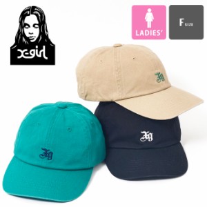 「 X-girl エックスガール 」 6 パネル キャップ EMBLEM 6PANEL CAP 105232051004 / xgirl キャップ 帽子 レディース ウィメンズ