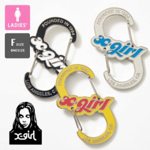 「 X-girl エックスガール 」 CHUBBY LOGO CARABINER X-girl チャビーロゴ カラビナ 105232054008 / X-girl エックスガール メタル カラ