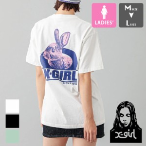 「 X-girl エックスガール 」 TWO TONE RABBIT S/S TEE X-girl ツートーン ラビット 半袖Tシャツ 105241011022 / X-girl エックスガール 