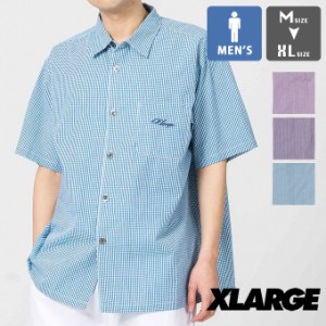 「 XLARGE エクストララージ 」 GINGHAM CHECK S/S SHIRT ギンガムチェック 半袖シャツ 101222014008 / xlarage シャツ エクストララージ