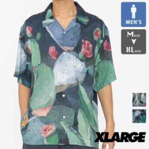 「 XLARGE エクストララージ 」 CACTUS PATTERN S/S SHIRT サボテンパターン 半袖シャツ 101232014006 / メンズ 半袖シャツ 柄シャツ オ