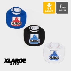 「 XLARGE KIDS エクストララージ キッズ 」 ボックス ゴリラ スタイ 9441508 / よだれかけ 前かけ スナップボタン 綿 コットン 赤ちゃん