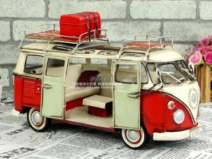 ワーゲンバス 2色 車 ブリキのおもちゃ アンティーク レトロ インテリア 雑貨 ドール小物 BJD人形 ブライス ICY
