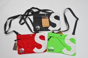 Supreme シュプリーム 21FW The North Face Bleached Denim Print Shoulder Bag ノースフェイスブリーチデニムショルダーバッグ ブラック