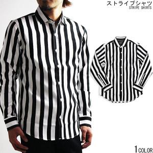 ストライプ シャツ メンズ 白黒の通販 Au Pay マーケット