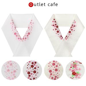 七五三 刺繍 半衿 子供用 桜 ホワイト ピンク 3歳 7歳 日本製 正絹 着物 和服 和装 女の子