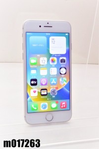 白ロム SIMフリー au SIMロック解除済 Apple iPhone8 64GB iOS16.3.1 Silver MQ792J/A 初期化済【中古】