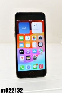 白ロム SIMフリー au SIMロック解除済 Apple iPhoneSE(第3世代) 64GB iOS17.3.1 Starlight MMYD3J/A 初期化済【中古】