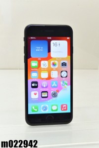 白ロム SIMフリー docomo SIMロック解除済 Apple iPhoneSE(第2世代) 64GB iOS17.4.1 ブラック MHGP3J/A 初期化済【中古】