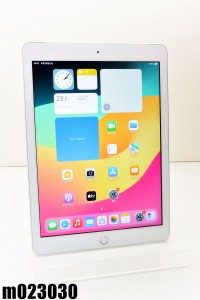 白ロム SIMフリー Apple iPad6 Wi-Fi+Cellular 128GB iPadOS17.4.1 シルバー MR732J/A 初期化済【中古】