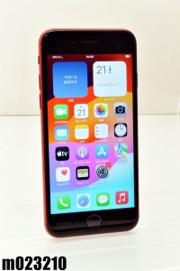 白ロム Softbank Apple iPhoneSE(第2世代) 128GB iOS17.4.1 (PRODUCT)RED MXD22J/A 初期化済【中古】