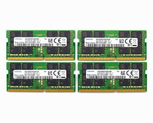 ◇Samsung 32GBx4枚セット128GB分 PC4-2666V-U DDR4 SODIMM 小型ワークステーション/Mini PC/ノートPC等対応 中古