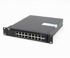 DELL Networking X1018 16ポート1000BASE-T 2ポートSFPスロット搭載L2スイッチ VLAN等対応 Ver.3.0.0.82 設定初期化済 中古